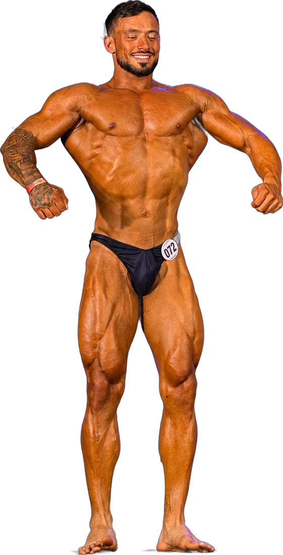 Gabriel Silvestre na pose dorsal frontal